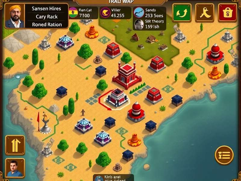 Indore Warlords gameplay screenshot showing battle strategy