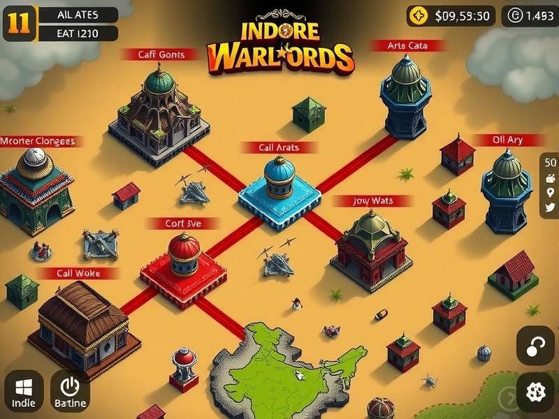 Indore Warlords player distribution map in India